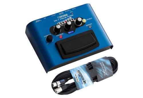 Boss by Roland Boss Effektgerät VE-1 Vocal-Echo für Gesang mit XLR-Kabel Digitales Aufnahmegerät (USB-Interface-Funktion)