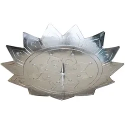 Orientalischer Kerzenhalter Silber Jaini Sternform 15cm