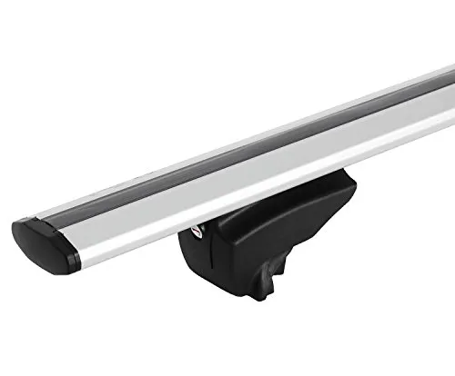 Menabo Lince Universal Alu Dachträger für aufliegende Reling - Gepäckträger mit max. 90kg Tragkraft, abschließbar und aus hochwertigem Aluminium für vielseitige Montagemöglichkeiten von Trägersystemen.