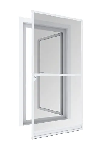 IS Expert Fliegengitter Tür 120x240cm W. - Hochwertiges Fliegengitter mit neuartigem Perfect View Fiberglasgewebe für optimale Durchsicht und reißfester Langlebigkeit. Innovative Aluminium-Scharniere bieten individuellen Benutzerkomfort.