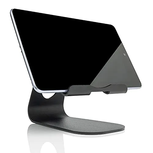 Slabo Tablethalterung für alle Tablets | iPads etc. Aluminium Universelle Halterung Stand Holder - SCHWARZ