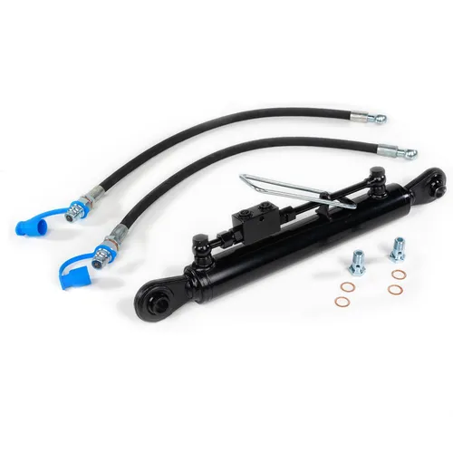 Hydraulischer Oberlenker Kat. 1-1 mit Sperrblock 530-810 mm mit 2 x Schlauch