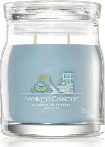 Yankee Candle Signature A Calm & Quiet Place 368 g - Duftkerze für entspannende Momente, mit beruhigenden Aromen für eine friedliche Atmosphäre.