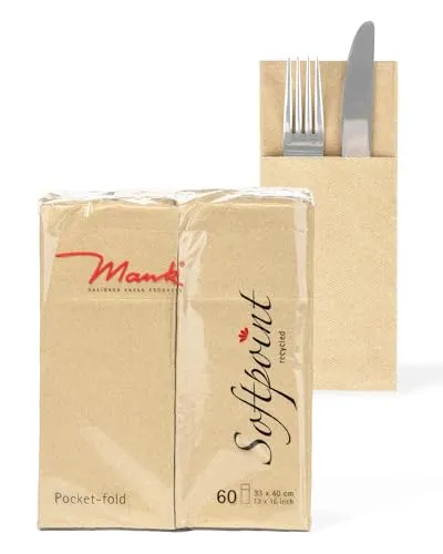 Stoffservietten Braun von Mank