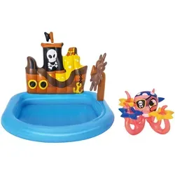 Bestway Spielpool, Blau, Mehrfarbig, Kunststoff, Pirat, 130x104x140 cm, EN 71, Freizeit, Pools und Wasserspaß, Planschbecken