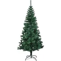 vidaXL Künstlicher Weihnachtsbaum 240 cm mit schillernden Spitzen - Künstliche Weihnachtsbäume – 240 cm hoher Weihnachtsbaum mit schillernden Spitzen für ein festliches Glitzern. Robuster Stahlständer sorgt für Stabilität und lange Haltbarkeit für jahrelange Nutzung.