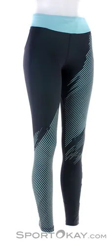 Dynafit Ultra Graphic Long Tights Damen Laufhose-Blau-M von DYNAFIT