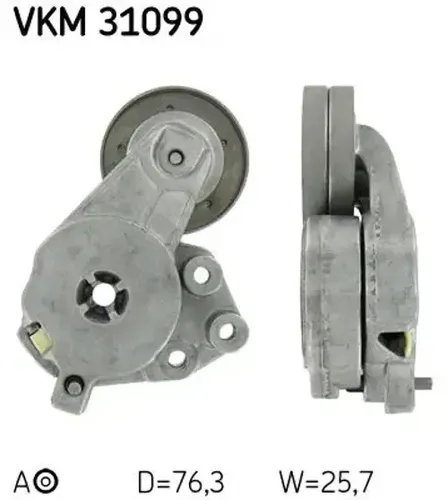 SKF Spannrolle VKM 31099 - Autoteile, hochwertige Spannrolle für Keilrippenriemen, sorgt für eine optimale Riemenspannung und verlängert die Lebensdauer Ihres Motors.