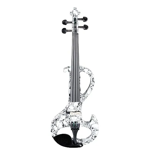 Fame EV-1312 Elektrische Violine, DEAD HEDZ, Ahornkorpus, Ebenholzgriffbrett, Shadow Tonabnehmersystem, inklusive Bogen und Etui