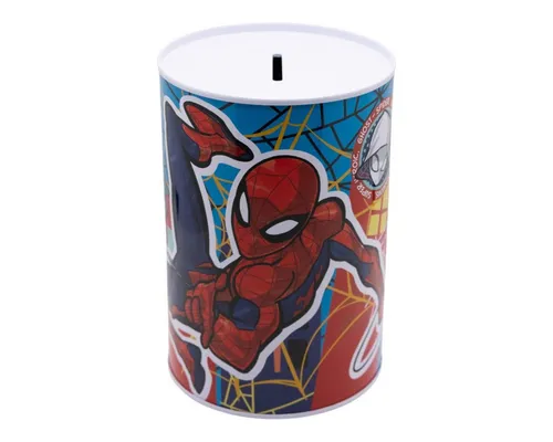 Spiderman Spardose bedruckt aus Metall 15 × 10 × 10 cm