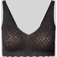 sloggi Damen Zero Feel Bliss Soft Bra, Black, M - Funktionsunterwäsche, bügelloser BH mit gepolsterten Cups für mittleren Halt, herausnehmbare Cups betonen die Silhouette und bieten hohen Tragekomfort.