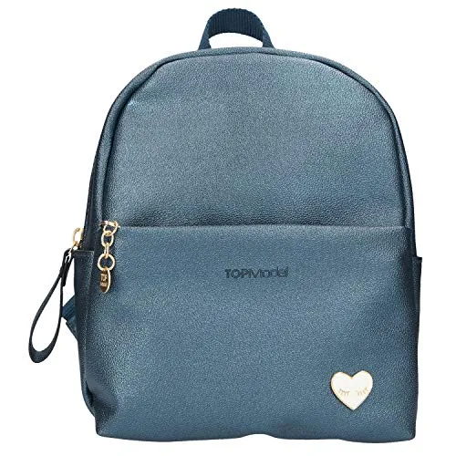 Depesche 10818 Rucksack aus Kunstleder TOPModel, blau, ca. 15 x 19,5 x 22,5 cm