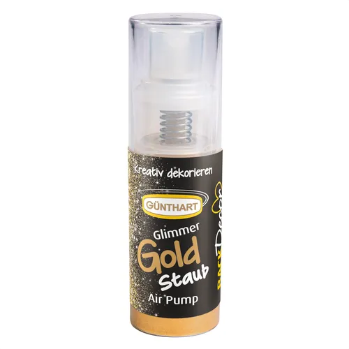 BackDecor Pumpspray, Glimmer Gold Staub, 10 g in einer Spraydose