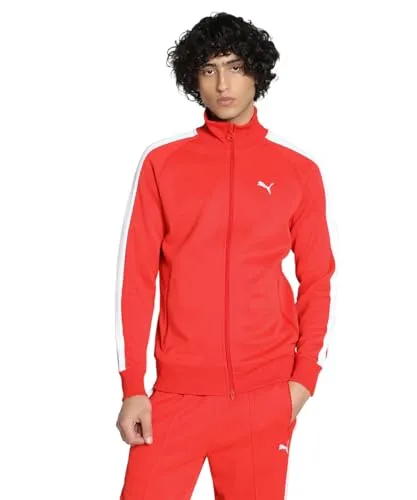 PUMA Herren T7 Always ON Trainingsjacke XXL, für All Time Red - Stylische Trainingsjacke im Regular Fit aus hochwertigem Spacer-Stoff. Praktische Reißverschlusstasche und Stehkragen für optimalen Komfort beim Sport.