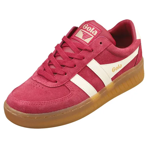 Gola Grand Slam Damen-Sneaker Cerise - 42 EU - Stylische Sneaker für Damen in leuchtendem Cerise, ideal für den Alltag und bequem beim Gehen mit weichem Wildleder-Obermaterial.