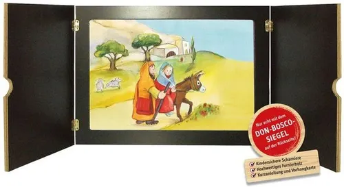 Erzähltheater Kamishibai in gelb von Don Bosco