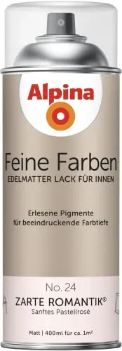 Alpina Feine Farben Sprühlacke – No. 33 Stille des Vulkans – edelmatter Sprühlack für innen – für eine beeindruckende Farbtiefe – geruchsarm & schnelltrocknend – 400ml