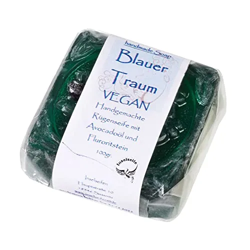 Seife Blauer Traum, vegan, aus pflanzlichen Ölen & Fetten (100g)