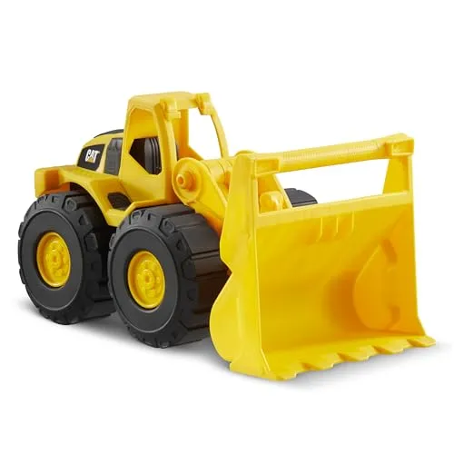Caterpillar by Funrise 82023 Caterpillar CAT Radlader Baufahrzeug, Gelb Schwarz, 25,4 cm
