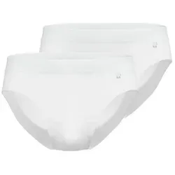 GÖTZBURG Slip X-lastic (2er-Pack) basic, elastischer Bund, eng, weich, atmungsaktiv, Baumwollmix weiß 5 (M)