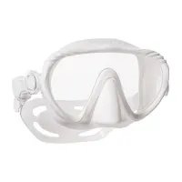 Scubapro Ghost Maske in Weiß - Tauchmaske - Tauchjackets mit rahmenloser Einglasmaske, ultraklarem Glas und hervorragendem Sichtfeld für ein optimales Taucherlebnis. Flexibel einstellbare Schnallen und super weicher Silikonkörper verhindern Lichtreflektionen.