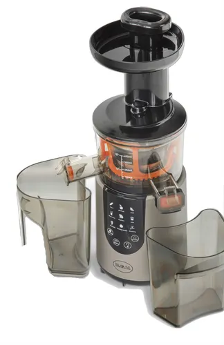 R.G.V. Juice Art Digital Slow Juicer 200W - Entsafter mit 9 Funktionen und 1 L Kapazität, inklusive Kochbuch für kreative Rezepte, aus hochwertigem Edelstahl und energieeffizient mit 200 W Leistung.