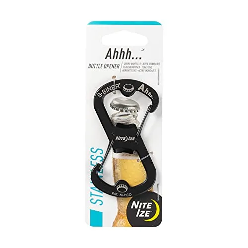 Nite Ize Karabiner S-Biner Ahhh, schwarz, NI-SBO-03-01 in schwarz von Nite Ize