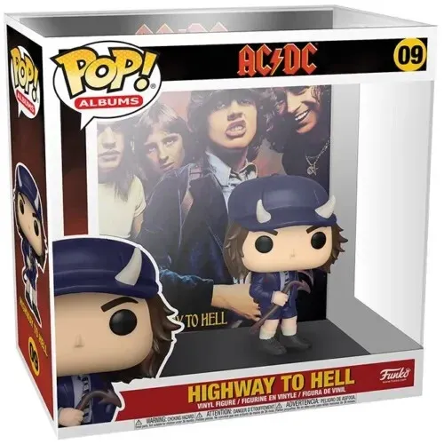 Funko POP! Albums - AC/DC - Highway to Hell Figur - Action- & Spielfiguren, detailgetreue Figur aus der beliebten AC/DC-Albenreihe für Sammler und Musikliebhaber