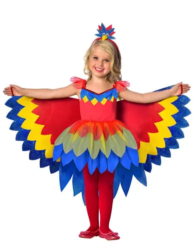 Pretty Parrot Fairy Kostüm für Kinder 7-8 Jahre von Riethmüller