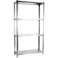 PROREGAL Schwerlastregal MID Metal Shark 150x110x30cm - Standregal mit Fachlast von 200kg, verzinkt für höchste Stabilität und schnellen Aufbau in nur 15-20 Minuten - ideal für Werkstatt und Lager.
