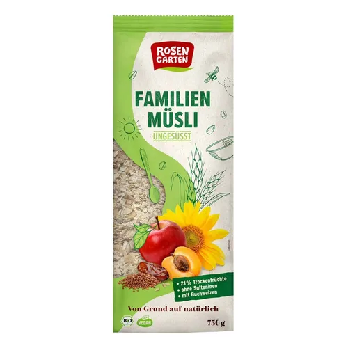 Müsli - Familien 750g | ROSENGARTEN