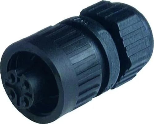 Hirschmann 934125100 Leitungsdose CA3LD Rund, Schwarz von Hirschmann