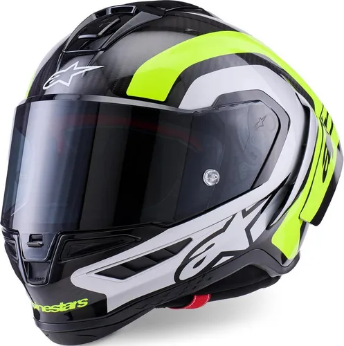 alpinestars S-R10 Arius Carbon Integralhelm unisex mehrfarbig, Größe S - Der S-R10 Arius Carbon Integralhelm bietet höchste Sicherheit und Komfort. Mit leichtem Carbon-Material und optimierter Aerodynamik ist er ideal für anspruchsvolle Motorradfahrer. Inklusive zusätzlichem Visier und Notfallwangenpolstern.