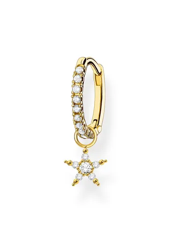 Thomas Sabo Einzel Creole mit Stern Anhänger in gold von THOMAS SABO