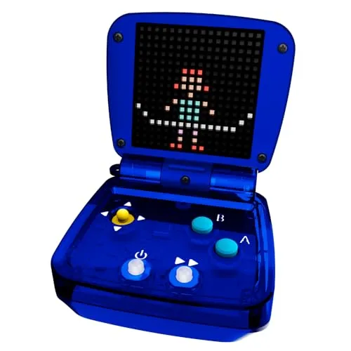 BANDAI TapTAP Arcade FC34812 - Tragbare Retro-Spielmaschine mit 10 Spielen - Elektronisches Spielgerät für Kinder ab 5 Jahren, bietet lebendige Farben auf einem 16 x 16 Pixel LED-Display und ermöglicht mobiles Spielen ohne Kabel.