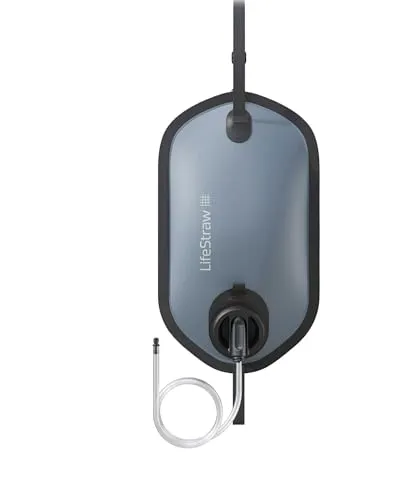 LifeStraw Peak Gravity Wasserfilterbeutel, 8l, blau - Wasserfilter Outdoor, ideal für Camping und Rucksackreisen, mit optimierter Filterkartusche für hohe Durchflussrate und einfache Handhabung.