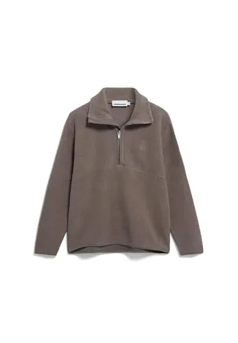 ARMEDANGELS Damen Fleece-Sweatshirt aus Bio-Baumwolle HAARLEENAA Oversized Fit Walnut Cream XL