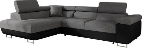 Mirjan24 Ecksofa Torezio mit Bettkasten in schwarz von Mirjan24