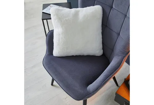 LUXOR living Fellkissen Dekokissen Novara, 40x40 cm in weiß von LUXOR living