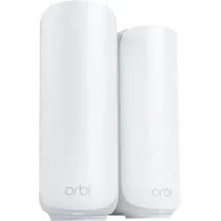 NETGEAR Orbi 370-Serie Dualband WiFi 7 Mesh-Netzwerksystem - Netzwerk mit Geschwindigkeiten bis zu 3,6 GBit/s und Sicherheitsfunktionen. Ideal für 4K-Streaming und Gaming mit 240 m² Abdeckung für bis zu 70 Geräte.