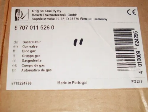 Gasarmatur Bosch/Junkers 87070115260 von Junkers