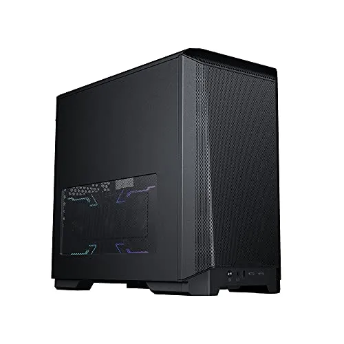 Phanteks Eclipse P200A Mini-Tower Gaming Gehäuse - PC-Gehäuse in elegantem Schwarz, optimierte Kühlung und Platz für leistungsstarke Hardware, ideal für Gaming-Enthusiasten.