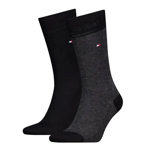 Tommy Hilfiger TH MEN SOCK 2P BIRDSEYE in schwarz von Tommy Hilfiger