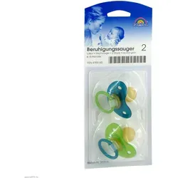 Beruhigungssauger Kirsche Lat.6-18 M.bicol.grün 2 St