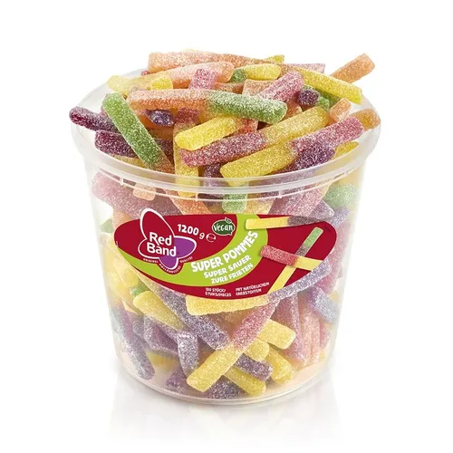  Red Band Pommes super sauer, Fruchtgummi, 100 Stück 5,53€/1kg