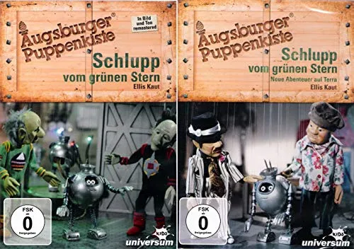 Augsburger Puppenkiste - Schlupp vom grünen Stern + Schlupp vom grünen Stern - Neue Abenteuer auf Terra [2er DVD-Set]