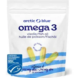 Arctic Blue Omega-3 Fischöl mit Vitamin D