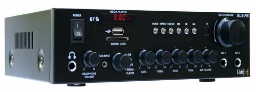 E-Lektron EL5-FB HiFi Stereo Verstärker - Bluetooth, FM-Radio, USB/SD Mediaplayer, ideal für Karaoke und vielseitige Audio-Anwendungen
