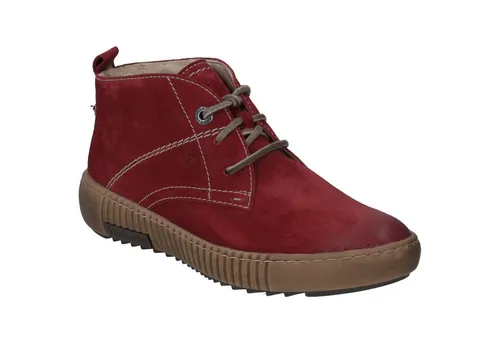 Josef Seibel Maren 02 Stiefelette - Rot, Größe 42 EU - Wanderschuhe mit warmem Futter und herausnehmbarer Innensohle, ideal für kalte Tage und gemütliche Spaziergänge.