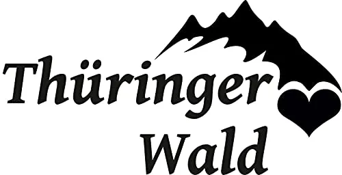 Stickerpalast 2X Auto Aufkleber THÜRINGER Wald Berg/Gebirge Deutschland | 13 cm konturgeschnitten